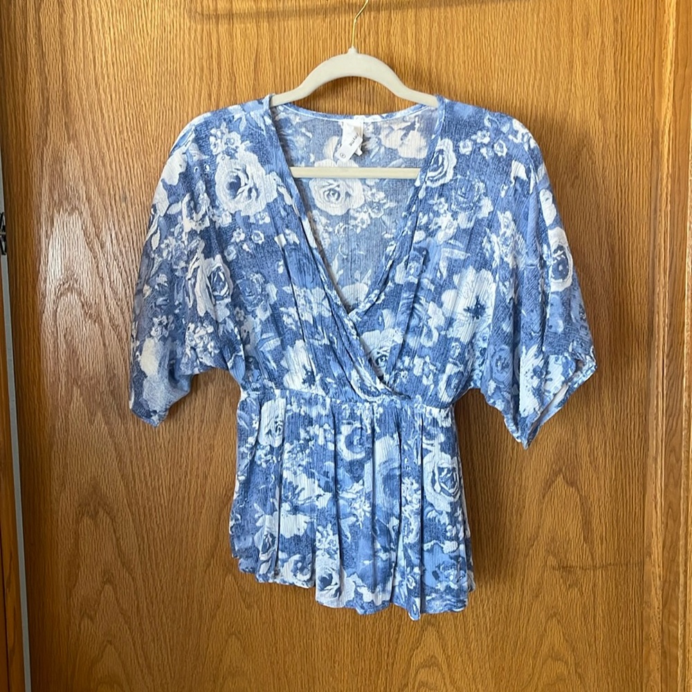 Floral V Neck top